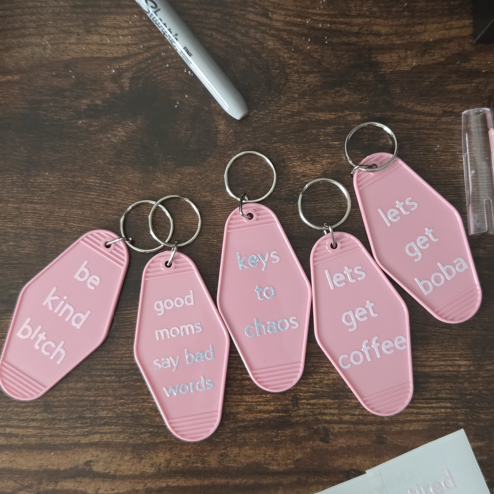 Broke Babe Keychains - "Keys To Chaos"